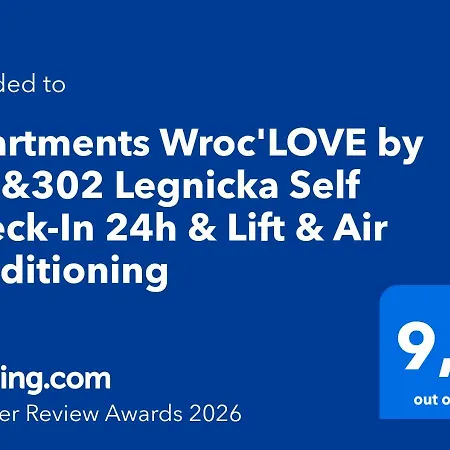 Wroc'love By Me &302 Legnicka Self Check-in 24h & Lift & Air Conditioning Apartment Breslau